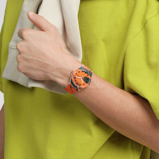 Wilhelmina Barns-Graham Orange and Red on Pink watch